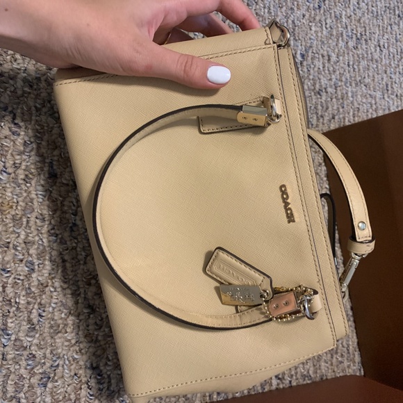 Coach Madison Small Christie Carryall, Beige - Picture 6 of 9